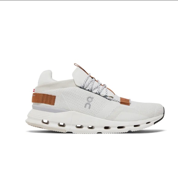 On Running Cloudnova White Pearl Pecan Brown Size 9.5 - Picture 1 of 7